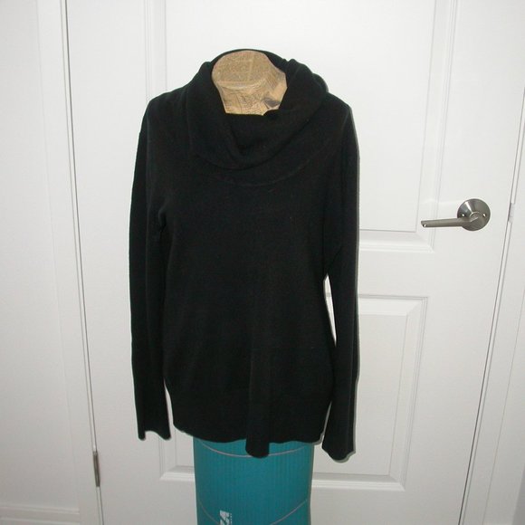 Soft Black Cowl Neck Sweater/Tunic - Picture 1 of 3